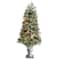 4ft. Pre-Lit English Pine Artificial Christmas Tree, Warm White LED Lights